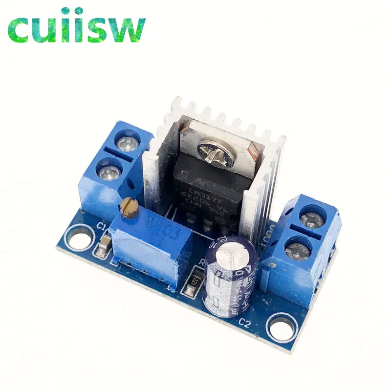 

cuiisw 1pcs LM317 LM317T DC-DC step-down DC converter circuit board power supply module