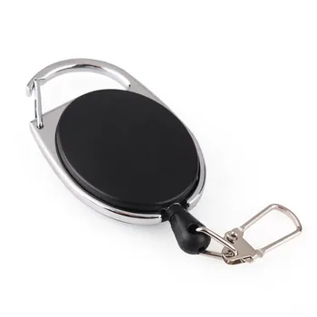 

1 PC Outdoor Nylon Rope Burglar Keychain Tactical Retractable Key Chain Camping Key Ring
