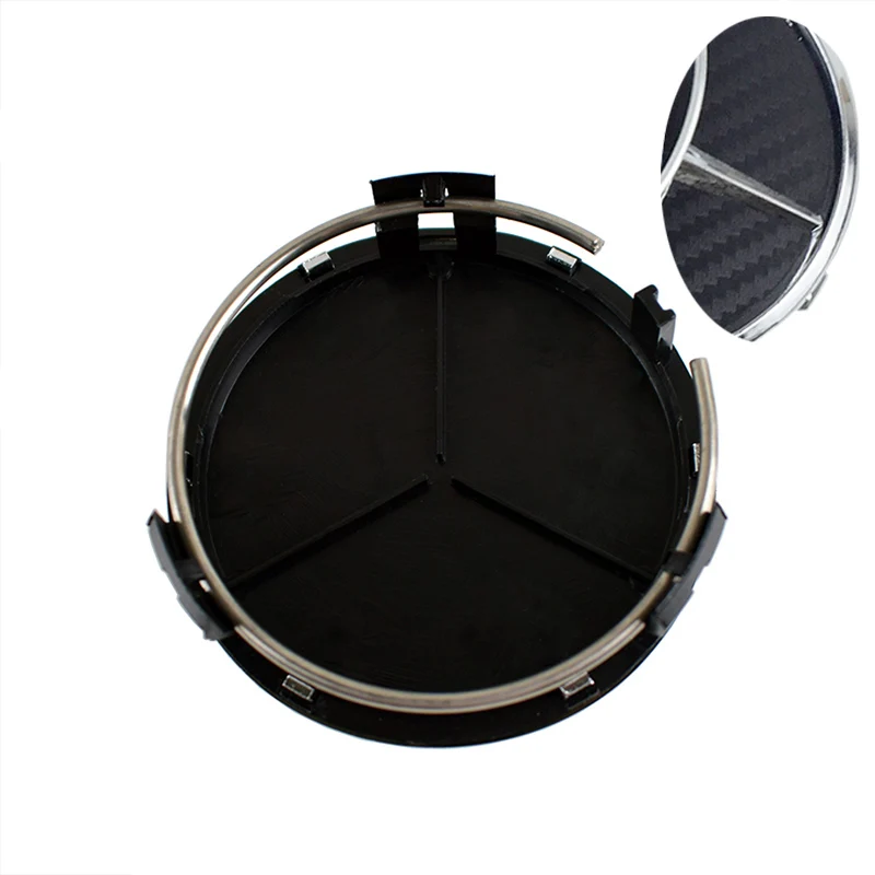 

4pcs For Mercedes 75mm Silver Hub Cap Cover Car Logo Emblem Chrome Wheel Center for Benz A B C CLA CLS G M R S Center Cap badge