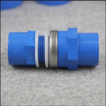 

5 Pcs/Lot Blue Color Plastic PVC Waterproof Connector DN15 Regular Type Female And Male Coupling Connector