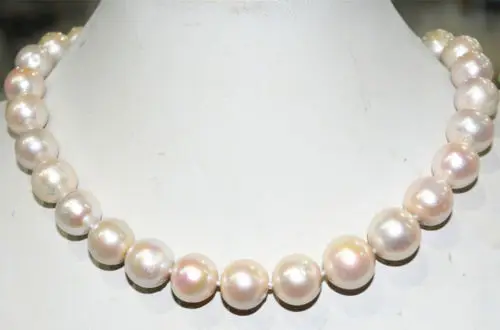 

ddh003807 Charming!Real12-15mm South Baroque white Akoya Pearl Necklace