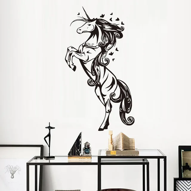 Free Shipping Magical Erflies Horse Wall Stickers Baby S Room Free Shipping Magical Erflies Horse Wall Stickers Baby S Room Decoration Pvc Removable Decals Nursery Home