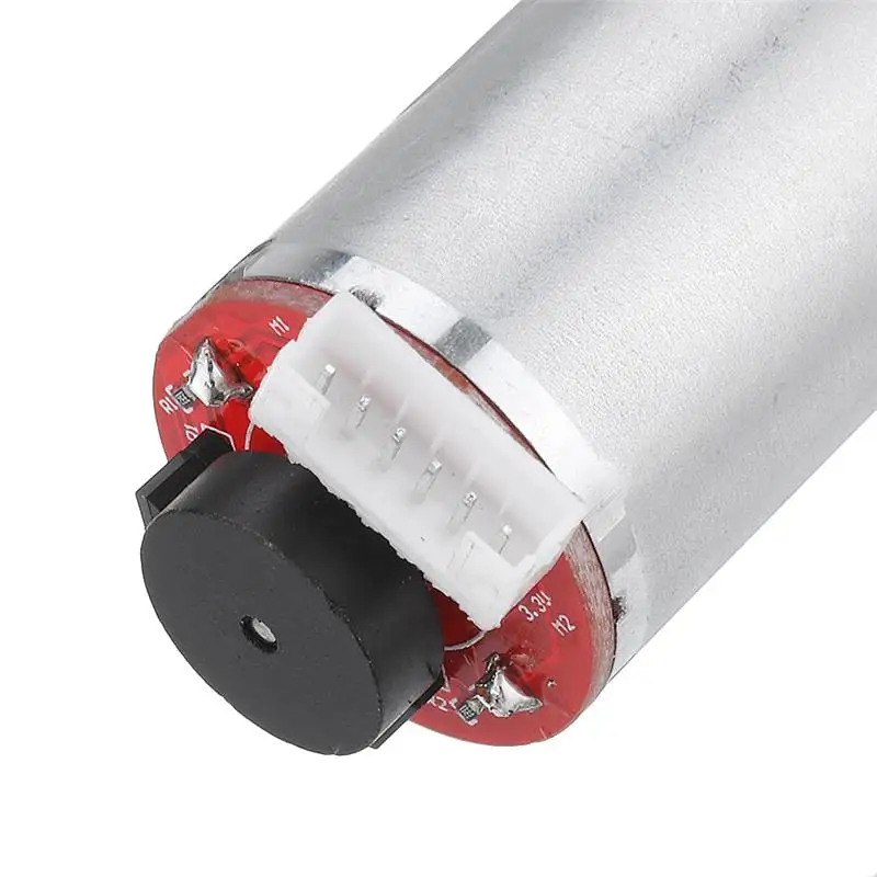 1 шт. 25GA370 DC 12V микро редукторный мотор с кодировщиком редуктор скорости d образный