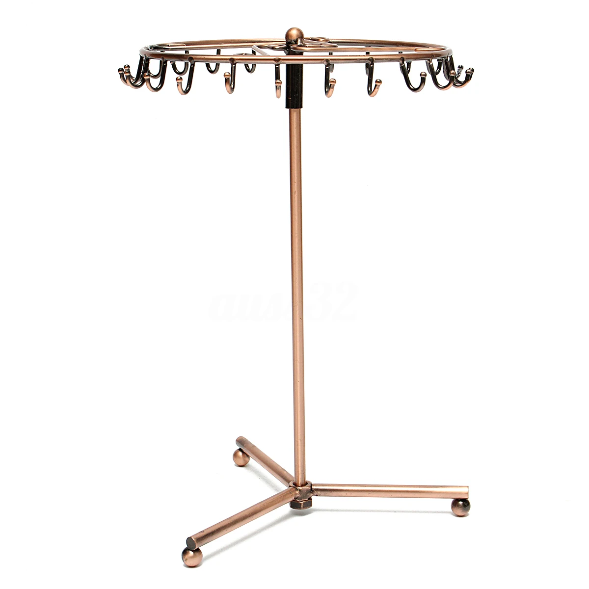  Jewelry Rotating Ring Display Holder Organizer Necklace Stand Rack 23 Hooks