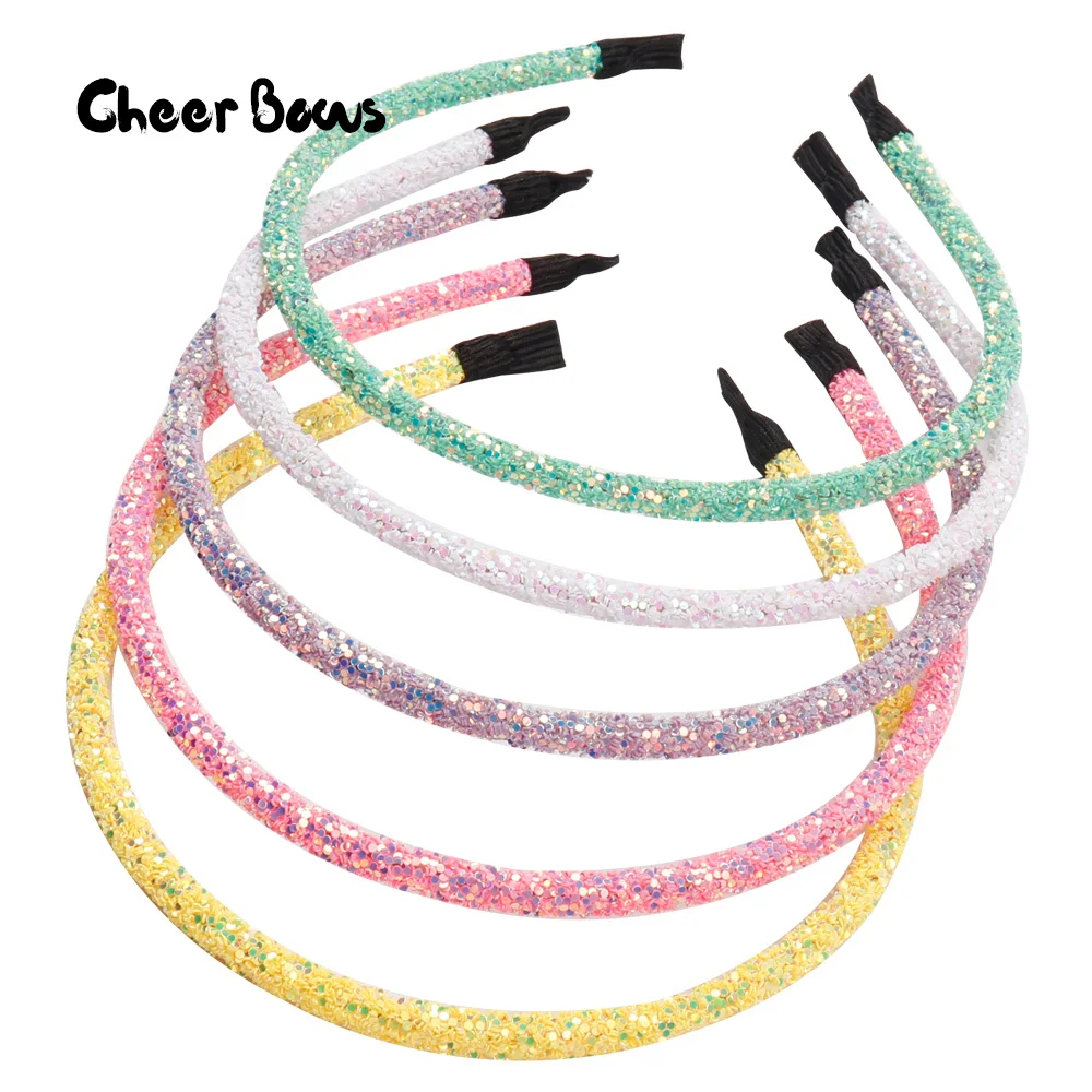 

Hair Accessories Girls Chunky Glitter Hairband Women Summer Style Headband Candy Color Glitter Hairbands Hair Accessories