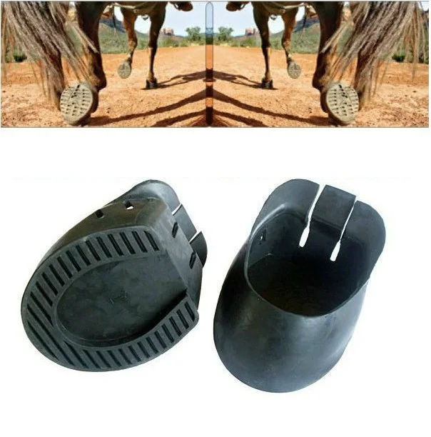 Horseshoe treatment articles rubber anti slip protecting horseshoe