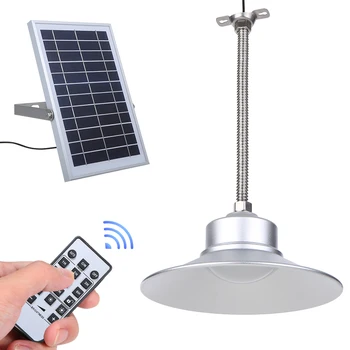 

LED Solar Ceiling Light Remote Control Timer Hanging Lantern Indoor/Outdoor IP65 Water-resistant Dimmable Lamp