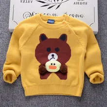 AD Bear/свитера для девочек; Одежда для мальчиков; свитера для мальчиков; осенний свитер для малышей; детская одежда