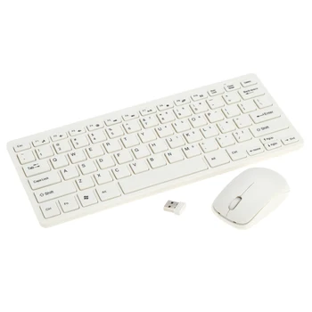 

2.4G Ultra Slim Portable Wireless Keyboard and Mouse Combo with Keyboard Protective Film for Windows 7/8/XP/Vista/Desktop/ PC