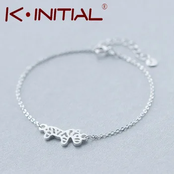 1Pcs New Cuff Bracelet 925 Silver Bracelets Zebra Pendant Bangles Wristbands for Women