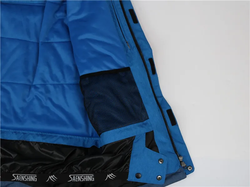 Saenshing, водонепроницаемый лыжный костюм, мужская куртка для горного катания на лыжах+ штаны для сноуборда, дышащая зимняя куртка для снегохода-30 градусов