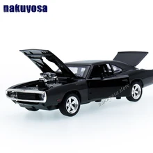 1 32 kids toys Fast Furious 7 Dodge Charger metal toy cars model pull back car