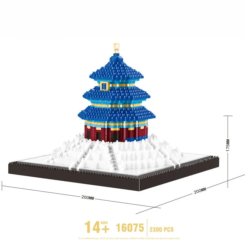 Здания строительный блок Биг Бен тадж махал архитектура 3D модель игрушки кирпич город серии детские игрушки подарки - Цвет: 16075