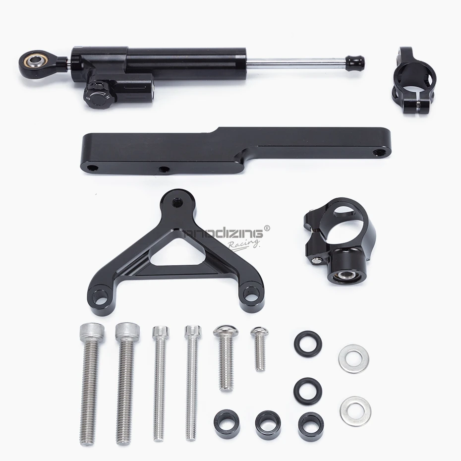 Мотоцикл полный набор амортизатор рулевого механизма cnc Stabilizerlinear линейный стабилизатор кронштейн комплект для HONDA CB1000R 2008