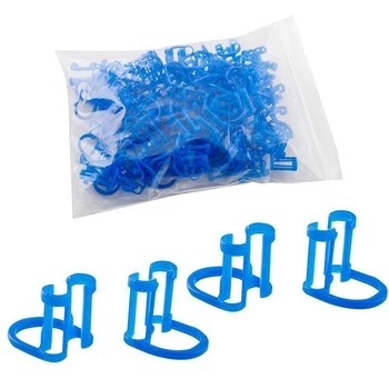 

50Pcs Cotton Roll Holder Disposable Dental Isolator Clip Oral Care Tool Blue Clip Isolator Tool Teeth Dentist Clinic Roller NA15