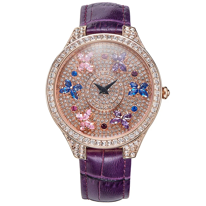

New Rotating Female Watch Woman Quartz Watch Ladies Fashion Table Leather Bracelet Waterproof Clock Top Brand Luxury Reloj Mujer