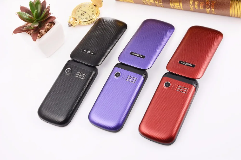 Дешевые флип мобильный телефон Fsmart TKEXUN E1190A 2 6 дюймов Quad Band GSM 1000 мАч Bluetooth FM радио