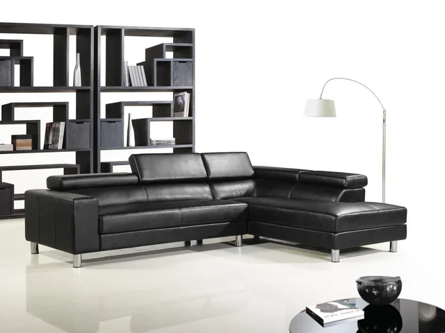 Cow Real Genuine Leather Sofa Set Living Room Sectional Corner Cow Real Genuine Leather Sofa Set Living Room Sectional Corner Couch Sofas Black