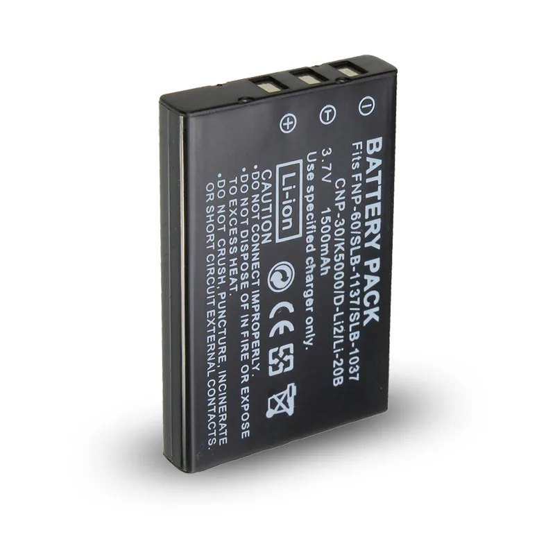 Высокое качество 3,7 V 1500 мА/ч, NP-60 NP 60 NP60 Перезаряжаемые литий-ионный аккумулятор для Fujifilm FUJI FinePix M603 F601 F410 F401 50i с переменным фокусным расстоянием
