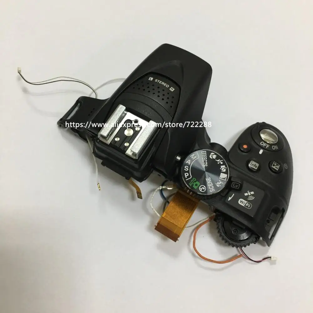 Repair Parts For Nikon D5300 Top Cover Case Ass'y With Function Mode Dial Shutter Button Flash