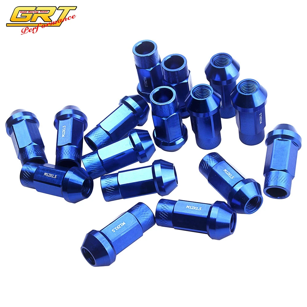 GRT Blx lug nuts Length50MM P12x1.5/12x1.25 Bule/red/blcack/golden/silver/purplein Nuts