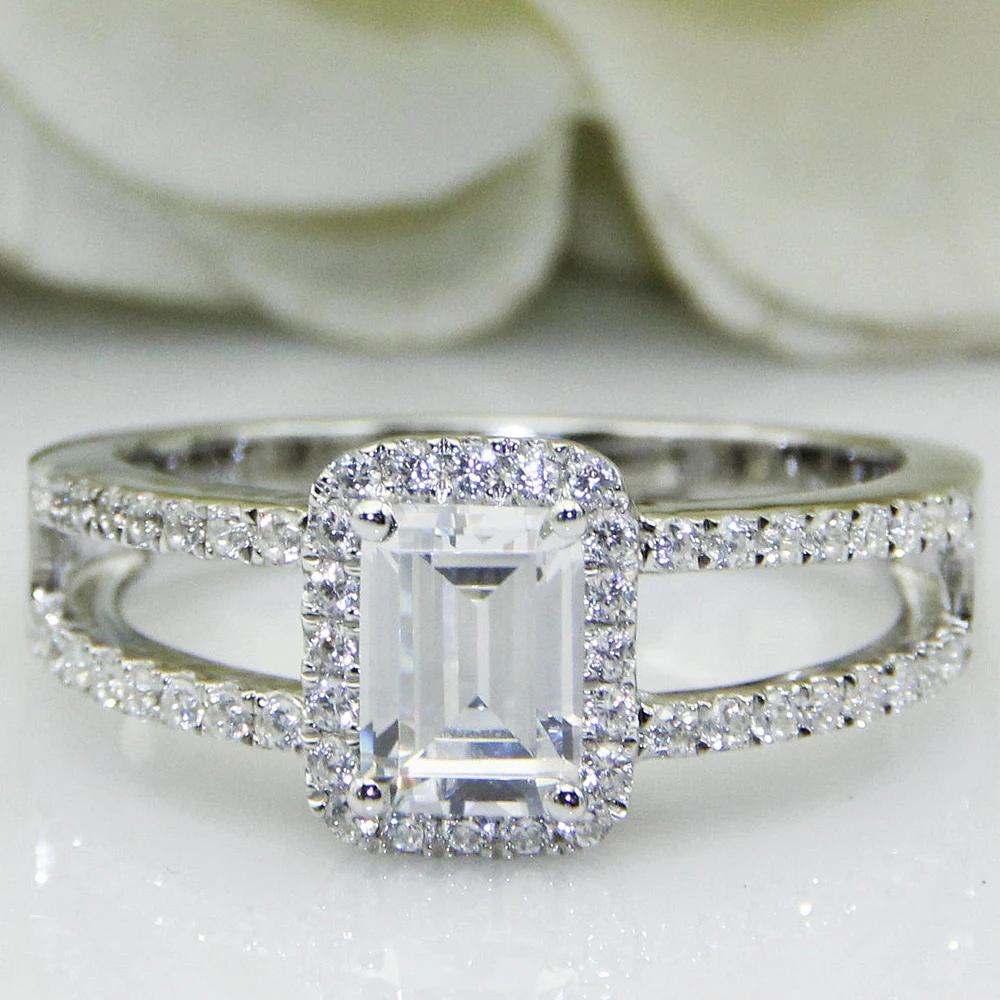 Кольцо для помолвки 18 карат 7x5 мм|ring 14k|ring forrings for women |