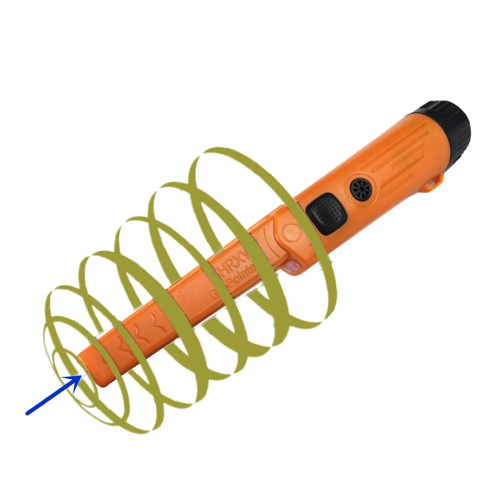 SHRXY Модернизированный профессиональный ручной металлодетектор GP-pointer2 Водонепроницаемый Регулируемый указатель оранжевый/черный цвет