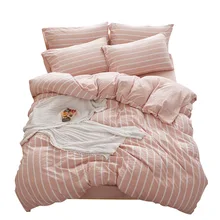 

2018 Solid Color CottonBeddingset Does Non-shrink Non-fade