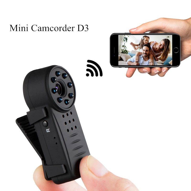 

Mini Camcorder IP P2P Wifi Camera IR Night Vision Pen Camera 8 LED Light HD 1080P Motion Detection Voice Control Video Recorder