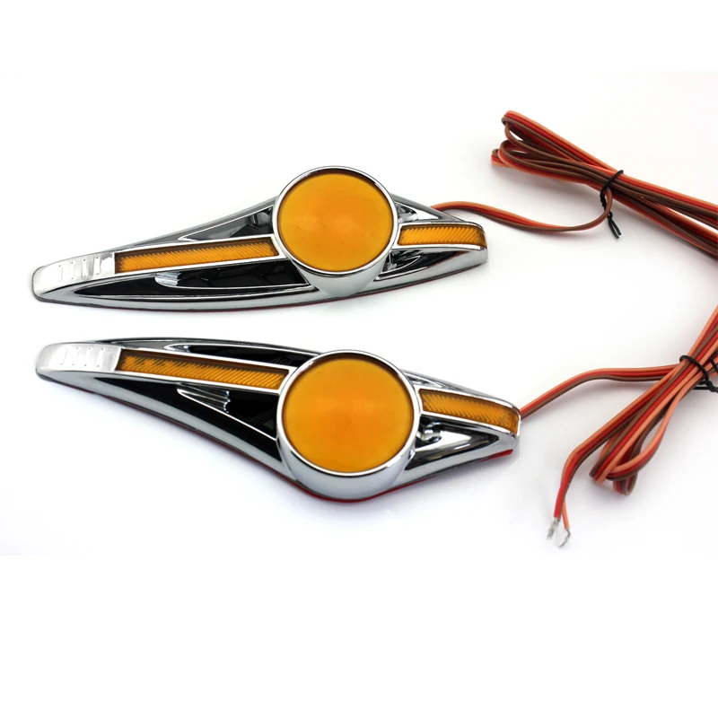2Pcs X Universal steering light Fender Side Lamp Auto Car LED Side Lights Turn signal Lights Car