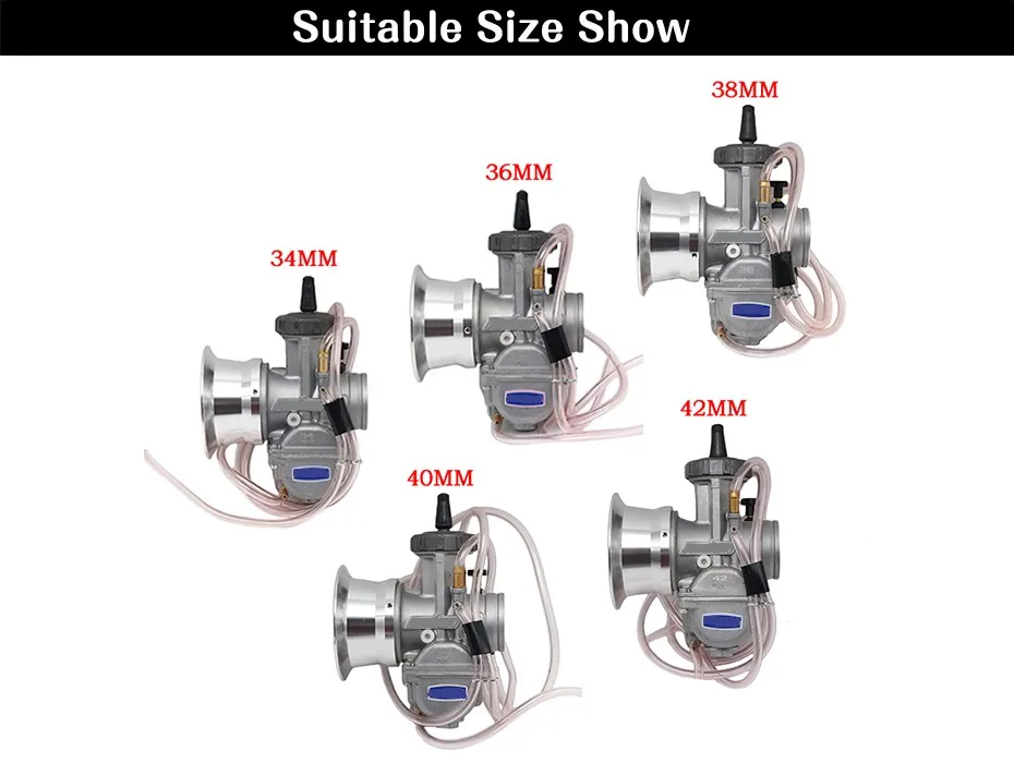 ZSDTRP мотоцикл 63 мм для KEIHIN PWK 34 36 38 40 42 мм мото модифицированный карбюратор воздушный фильтр чашка ветер чашка цветная чашка с рожком