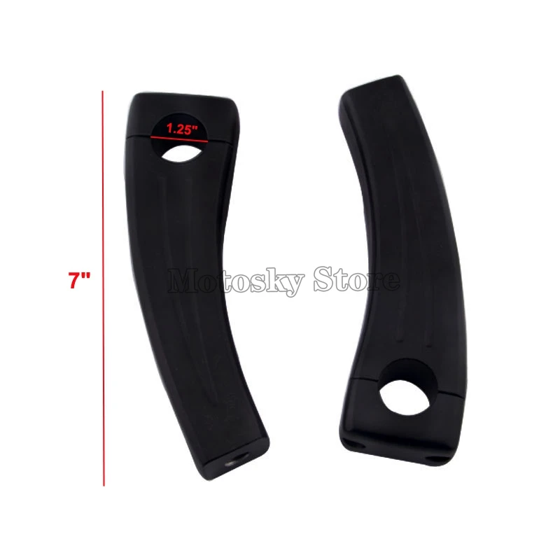 7 &quotчерный руль мотоцикла откатные стояки для Honda Suzuk Yamaha Suzuki Kawasaki Harley BMW KTM