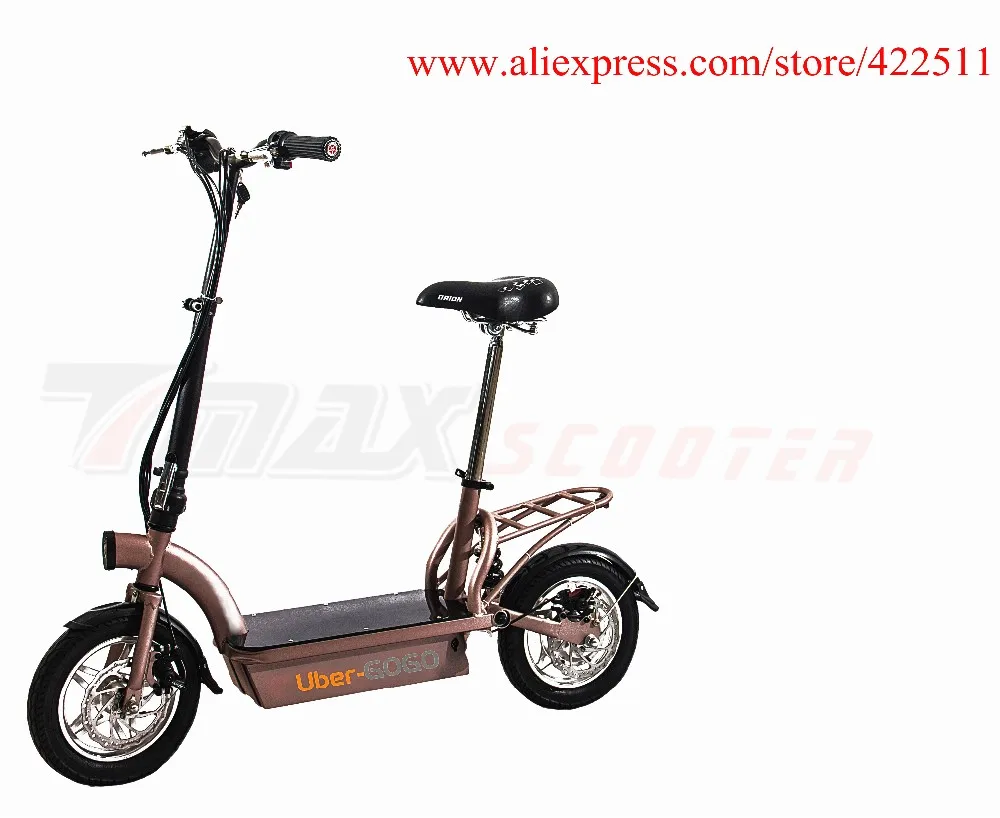Best 2016  New 300W 36V Hub-motor Electric Scooter/Bike 12AH Lead Acid Battery 2 Wheel Electric Scooter with Seat 5