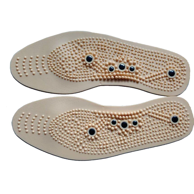 1 Pair Magnetic massage insoles magnetic stone soles of the soles of men's women's breathable full-foot health care insoles