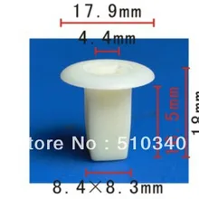 100 шт Автомобильная пластиковая винтовая заклепка Втулка чехол для Toyota 90189-06001 или чехол для Mitsubishi MB088341