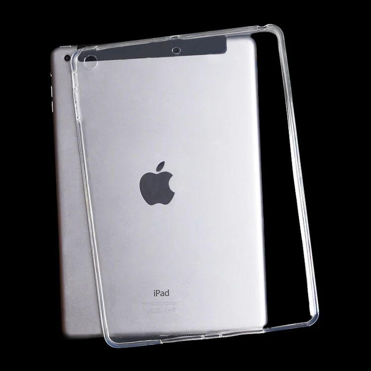Чехол для iPad Air1, Air2, TPU мягкий чехол кристально прозрачный ультра тонкий чехол для планшета чехол