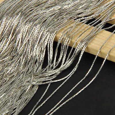 5 м/лот Ширина 1 мм ожерелье змея цепи оптом для изготовления ювелирных изделий Металл медь золото Серебристые цепи ремесло ожерелье Фурнитура - Цвет: rhodium