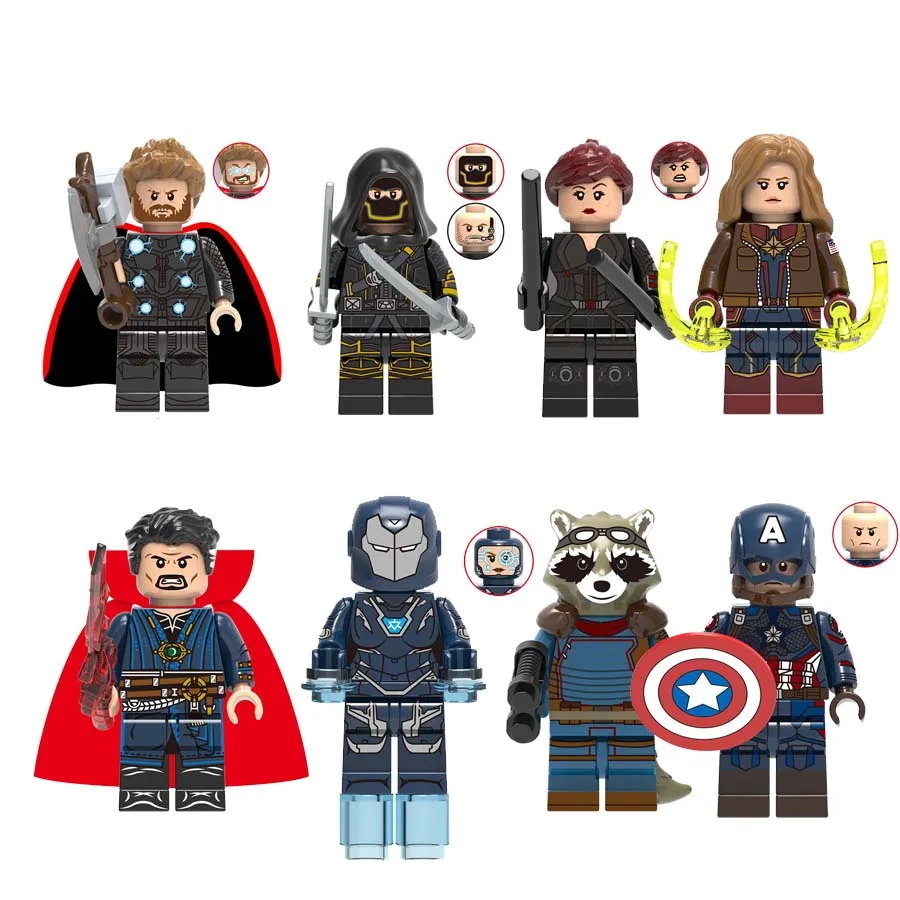 

Single Sale Avengers 4 Endgame Action Figures Doctor Strange Black Widow Bricks Building Blocks Legoe Minifigured Children Toys