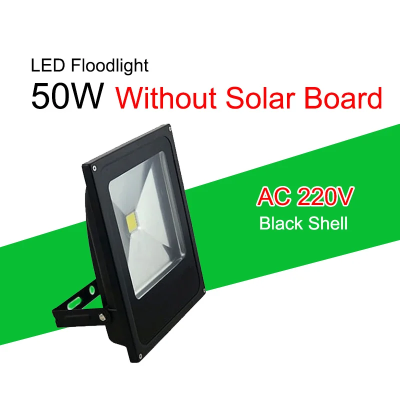 Светодиодный прожектор с дистанционным датчиком, светодиодный Солнечный Прожектор 20 Вт 30 Вт 50 Вт 60 Вт RGB IP65, светодиодный солнечный свет, водонепроницаемый светодиодный свет на открытом воздухе - Испускаемый цвет: AC 220V 50W