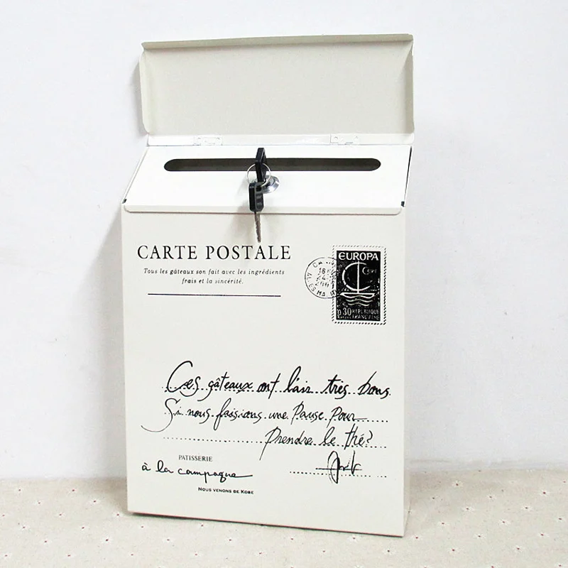 Creative Mailbox Metal Vintage Tin Mail Box Post Boxes Bucket Rustic Wrought Iron Mailbox Newspaper Letter Boxes With Lock Creative Mailbox Metal Vintage Tin Mail Box Post Boxes Bucket Rustic Wrought Iron Mailbox Newspaper Letter Boxes With Lock