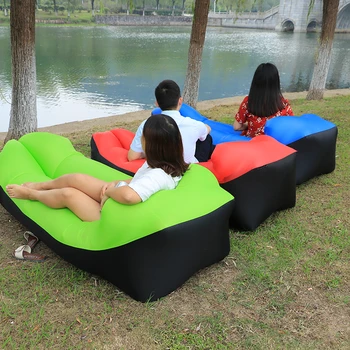 

Outdoor Beach Chair Fast Folding lazy bag inflatable air sofa sleeping bag adult beds air lounge chair nylon air sofa bed
