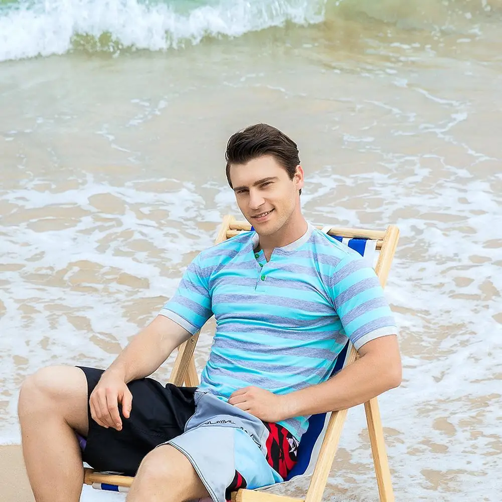 

Sky Blue summer Fashion Brand Men's T-Shirts Cotton Linen Short Sleeve Blouse Casual V-neck Large Size T Shirt For Men