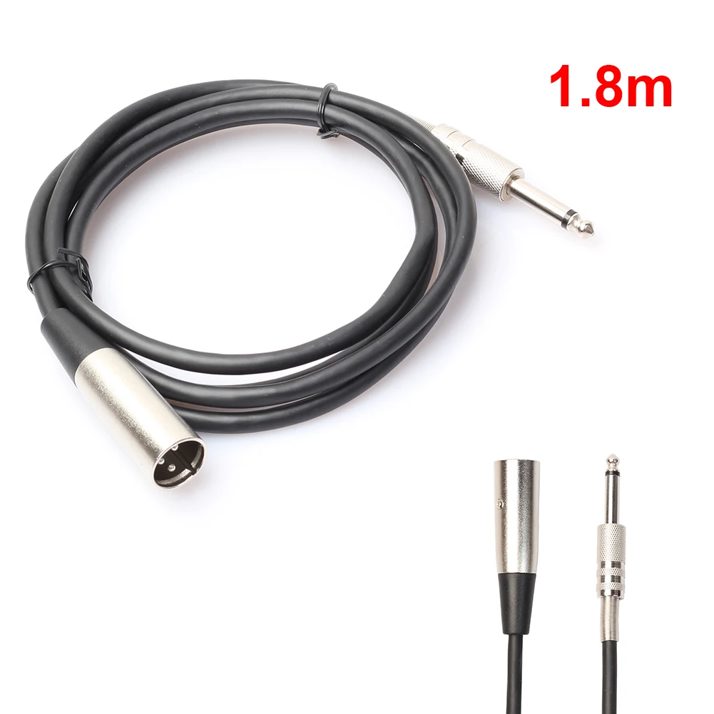 1.8m/3m/5m/7.6m XLR 3 Pin Male To 1/4\ 1.8m/3m/5m/7.6m XLR 3 Pin Male To 1/4\