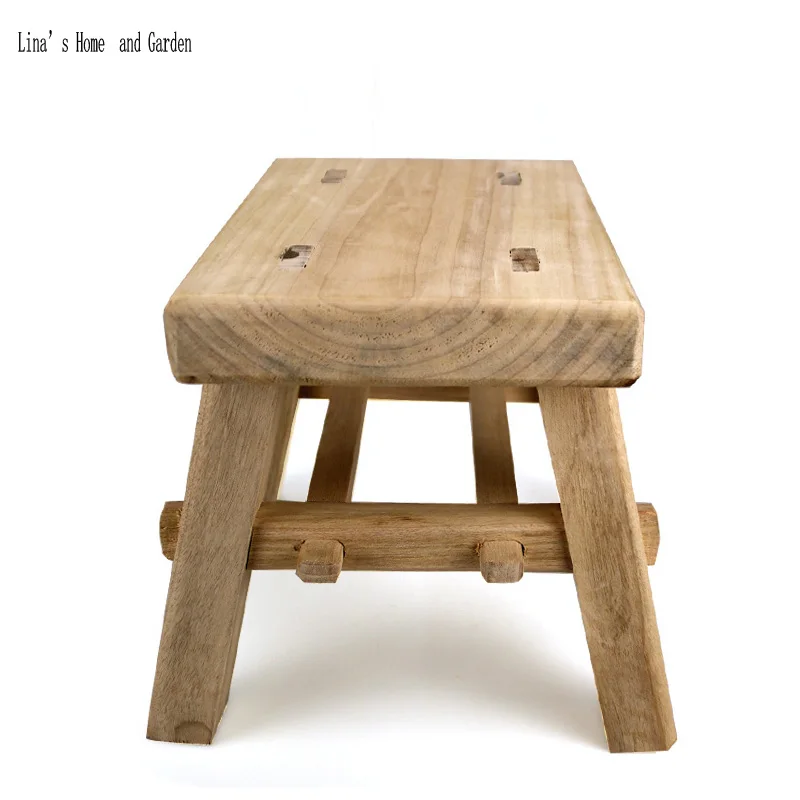 mortise and tenon joint primitive wooden handmade stool unique (3)
