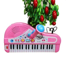 37 ключей Electone мини электронная клавиатура музыкальный обучающая игрушка для детей игрушечные лошадки с микрофоном пианино Игрушки для маленьких детей