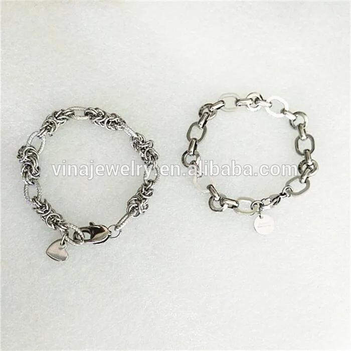 hot new products for 2015 Stainless Steel Chain Bracelet with charms