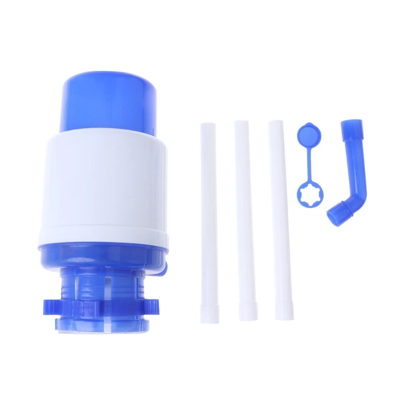 Manual Hand Press Pump For Water Bottle Drinking Removable Tube Vacuum Dispenser