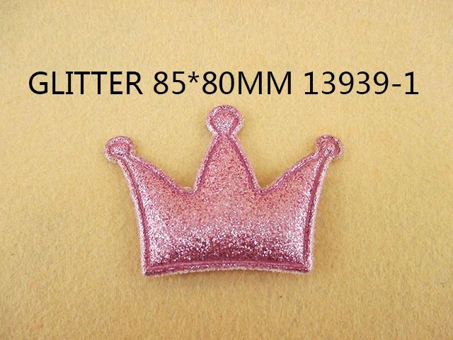 10 Pcs 80*60mm Crown Pattern Hair Accessories Patch,DIY Handmade Materials For Crafts Hair bow Cloth Decor,10Yc6989