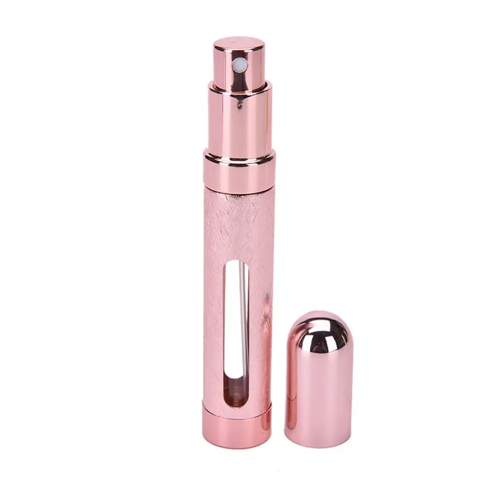 1 шт. маленький мини пустой флакон-спрей для духов 12 мл портативный многоразовый пластиковый паровой распылитель тумана дорожный контейнер - Цвет: Pink