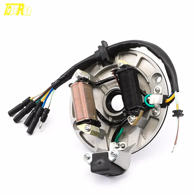 

90cc 110cc 125cc PIT DIRT BIKE STATOR PLATE PICKUP MAGNETO COIL ROTOR PITBIKE
